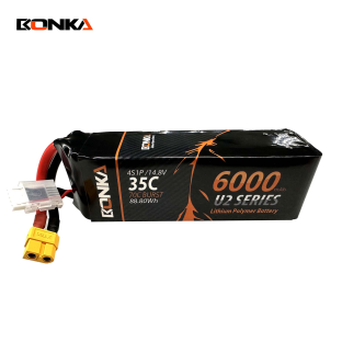 BONKA 6000mAh 35C 4S 14.8V  Lipo Battery